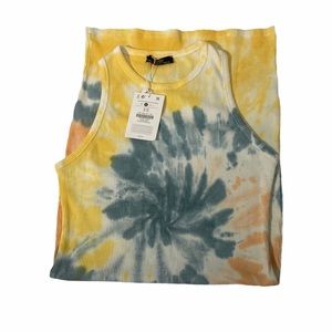 Nwt Bershka Tie Die Bodycon Dress